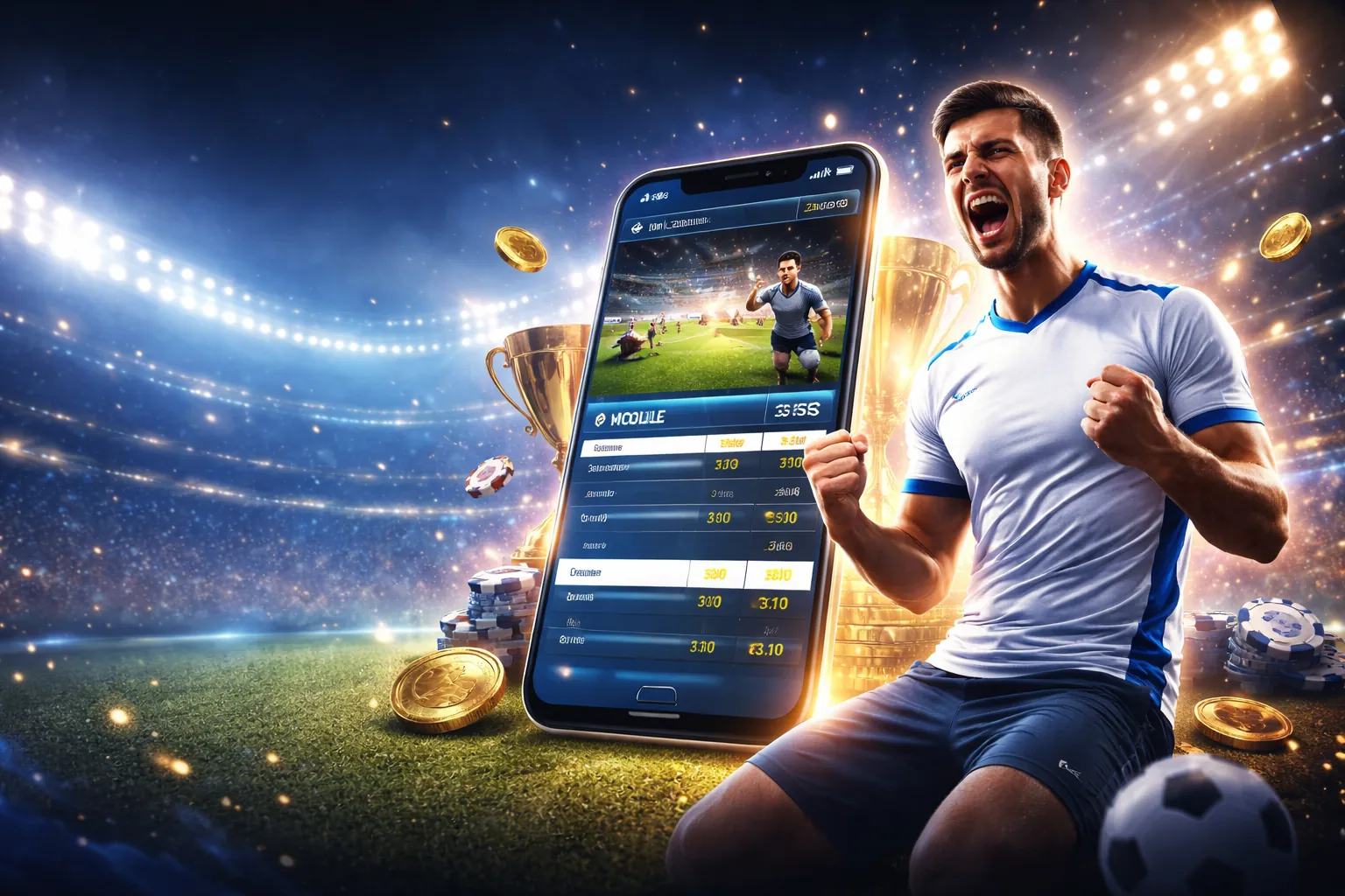 Hình nền 1xBet guncel với các hoạt động cá cược sôi động